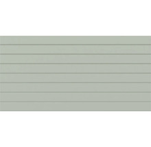 Panneau mural avec profil horizontal à rainure et languette pour façade ou intérieur.