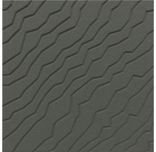 Carreau mural structuré avec motif à vagues diagonales en zigzag, couleur anthracite.