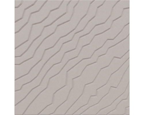 Carreau de mur structuré avec motif en relief diagonal et aspect ondulé.
