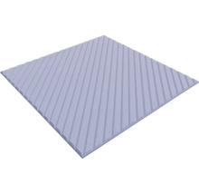 Panneau carré avec des rainures parallèles et diagonales sur la surface.