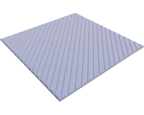 Panneau carré avec des rainures parallèles et diagonales sur la surface.