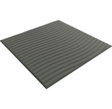 Panneau en mousse acoustique anthracite avec profil ondulé