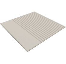 Dalle combinant une surface lisse et une surface rainurée pour marches d'escalier ou zones antidérapantes.