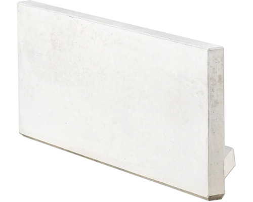 L-Stein Ecke unbewehrt Sichtbeton grau 40 cm x 100 cm x 5 cm