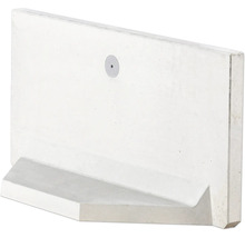 Pierre en L d’angle en béton apparent grise 60 cm x 100 cm x 5 cm