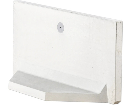 L-Stein Ecke unbewehrt Sichtbeton grau 60 cm x 100 cm x 5 cm