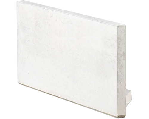 Pierre en L d’angle en béton apparent grise 60 cm x 100 cm x 5 cm