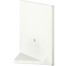 L-Stein Ecke unbewehrt Sichtbeton grau 100 cm x 100 cm x 5 cm