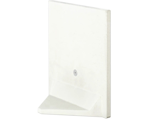 L-Stein Ecke unbewehrt Sichtbeton grau 100 cm x 100 cm x 5 cm