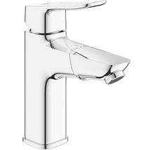 Mitigeur de lavabo chromé avec bec extractible au design moderne.