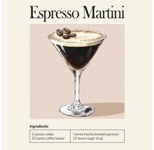 Leinwandbild Espresso Martini 30x30 cm