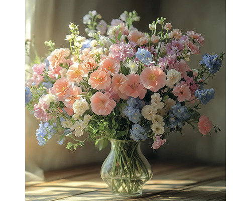 Tableau sur toile Wildflowers 30x30 cm