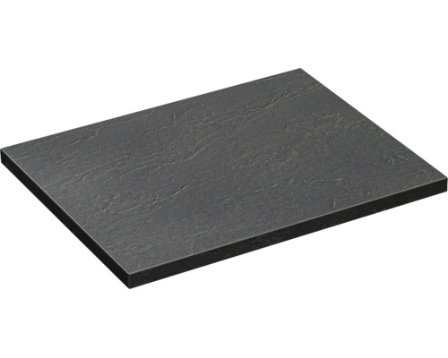 Dalle de terrasse rectangulaire avec surface structurée et aspect pierre.