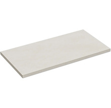 Carreau rectangulaire en grès cérame pour mur ou sol avec surface lisse.
