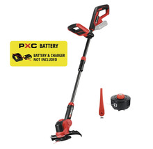 Coupe-bordures sans fil Einhell avec 20 lames de rechange et bobine de fil, livré sans batterie ni chargeur.