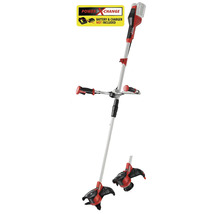 Débroussailleuse sans fil Einhell Agillo rouge et noire avec poignée de guidon, sans batterie ni chargeur. Adaptée au système Power X-Change.
