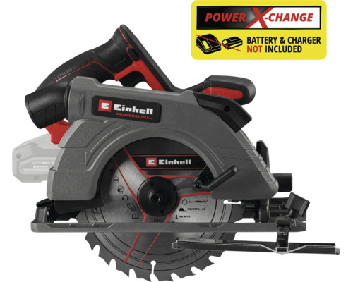 Einhell Professional Akku-Handkreissäge mit bürstenlosem Motor, Power X-Change, Einhell Logo, Akku und Ladegerät nicht enthalten.