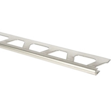 Profilé pour carrelage en acier inoxydable avec profilé florentin pour la finition des chants et la protection des angles.