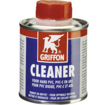 Nettoyant Griffon pour PVC rigide, PVC-C et ABS dans une boîte métallique pour nettoyer et dégraisser.