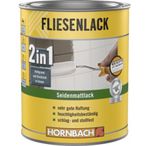 HORNBACH Fliesenlack Fliesenfarbe 2 in 1 schlag- & stoßfest hoch abriebfest wasserbasierend seidenmatt weiß 1 l
