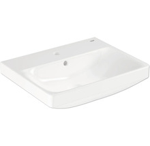 Lavabo en céramique sanitaire Grohe avec un trou de robinetterie et trop plein