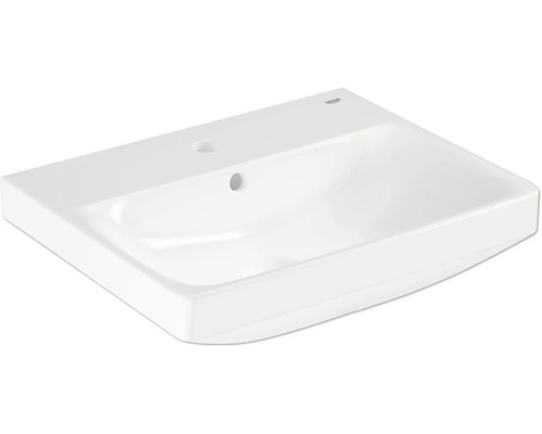 Lavabo en céramique sanitaire Grohe avec un trou de robinetterie et trop plein