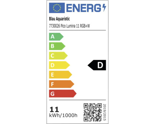 Aquariumbeleuchtung BLAU aquaristic Pico Lumina LED 11W RGB+W für Nanoaquarien ca. 1471 Lumen , ca. 31,5 x 3,2 x 10 cm