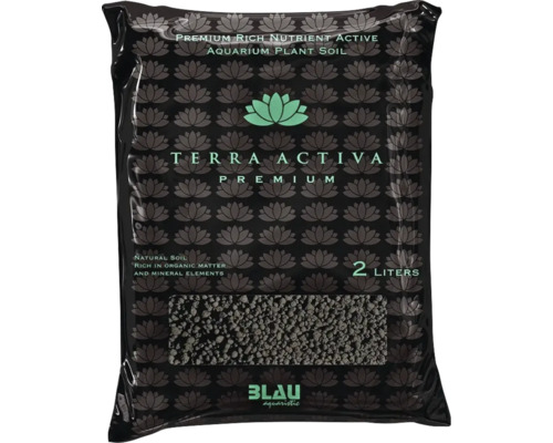 Aquarium Bodengrund BLAU aquaristic Terra Activa Premium Soil 2 L, 1,5 - 3,5 mm