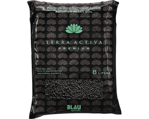Aquarium Bodengrund BLAU aquaristic Terra Activa Premium Soil 8 L, 1,5 - 3,5 mm