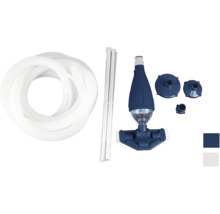 Kit de nettoyage de piscine avec tuyau, perche, tête de brosse et adaptateurs pour entretien de piscine