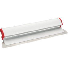 Couteau à enduire en acier inoxydable avec poignée en plastique pour surfaces lisses