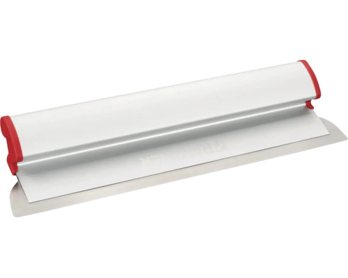 Couteau à enduire en acier inoxydable avec poignée en plastique pour surfaces lisses