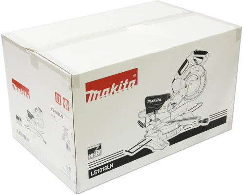 Emballage d'origine de la scie à onglet Makita LS1018LN.