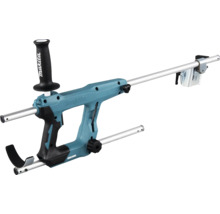 Ensemble de poignée Makita avec rails de guidage réglables, mécanisme de serrage et Makita Logo.
