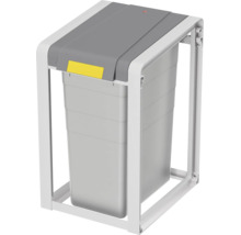 Poubelle encastrable pour meubles de cuisine avec cadre et seau amovible en plastique