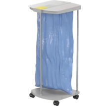 Séchoir à linge mobile avec plateau de rangement et sac intégré pour linge ou déchets sur roulettes