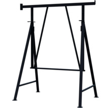 Échafaudage pliant Schake, modèle Compact S bleu 1200 mm x 1200-1950 mm