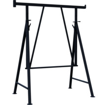 Échafaudage pliant Schake, modèle Compact S bleu 1200 mm x 1200-1950 mm