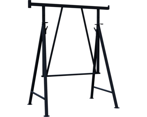 Échafaudage pliant Schake, modèle Compact S bleu 1200 mm x 1200-1950 mm