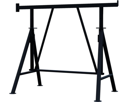 Échafaudage pliant Schake, modèle Compact S bleu 1200 mm x 750-1300 mm