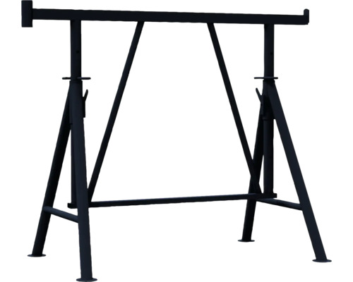 Échafaudage pliant Schake, modèle Compact S bleu 1200 mm x 750-1300 mm