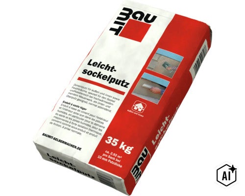 Baumit Leichtsockelputz 35 kg (Image AI modified or generated)