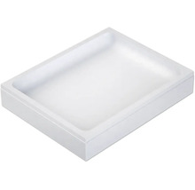 Receveur de douche rectangulaire en acrylique sanitaire au design plat pour la salle de bains.