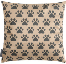 Kissen Dackel Franz taupe 45x45 cm