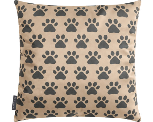 Kissen Dackel Franz taupe 45x45 cm
