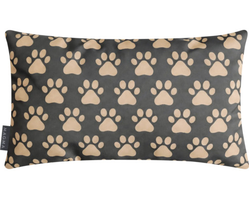 Kissen Dackel Franz anthrazit taupe 50x30 cm