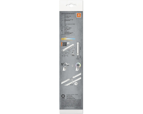 LED Unterbauleuchte dimmbar 4W 230 lm 3000 K RGBW mit Sensor + Fernbedienung 30 cm Linear Edge weiß