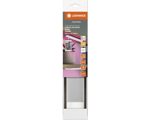 LED Unterbauleuchte dimmbar 4W 230 lm 3000 K RGBW mit Sensor + Fernbedienung 30 cm Linear Edge weiß