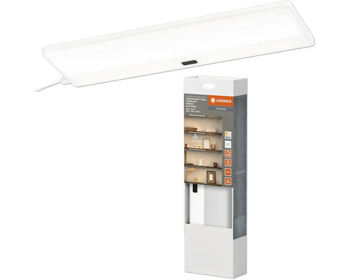 LED Unterbauleuchte Panel dimmbar 5W 220 lm Einstellbares Weiß 30x10 cm Undercabinet Panel weiß