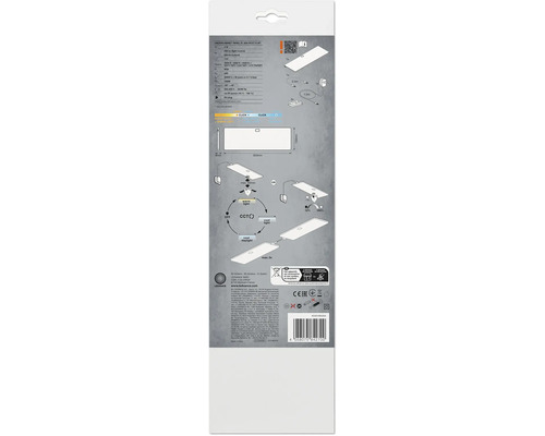 LED Unterbauleuchte Panel dimmbar 5W 220 lm Einstellbares Weiß 30x10 cm Undercabinet Panel weiß